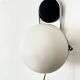 Vintage Space Age Wall Lamp Adjustable Chrome Glass, Italy, 1970s