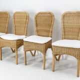 4 wicker/rattan chairs