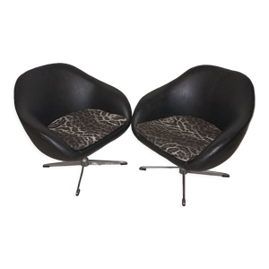 Paire fauteuils balloon