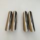 Pair of vintage double wall lamps, chromed metal, Germany 1960