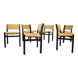 Ensemble de 6 chaises de table à manger par Martin Visser