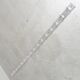 Wall-mounted aluminium coat rack of 225 cm with 16 double hooks, 1960s.