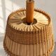 Vintage wooden and fabric suspension