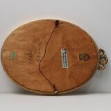 Dutch Wood with Beveled Louis-Philippe Style Mirror labeled Pieterman, 1950