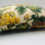 Housse coussin en tissu ancien