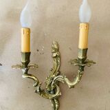 Louis XV gilt bronze wall lights with curved branches