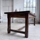 Table de ferme campagne noyer massif XL 250cm