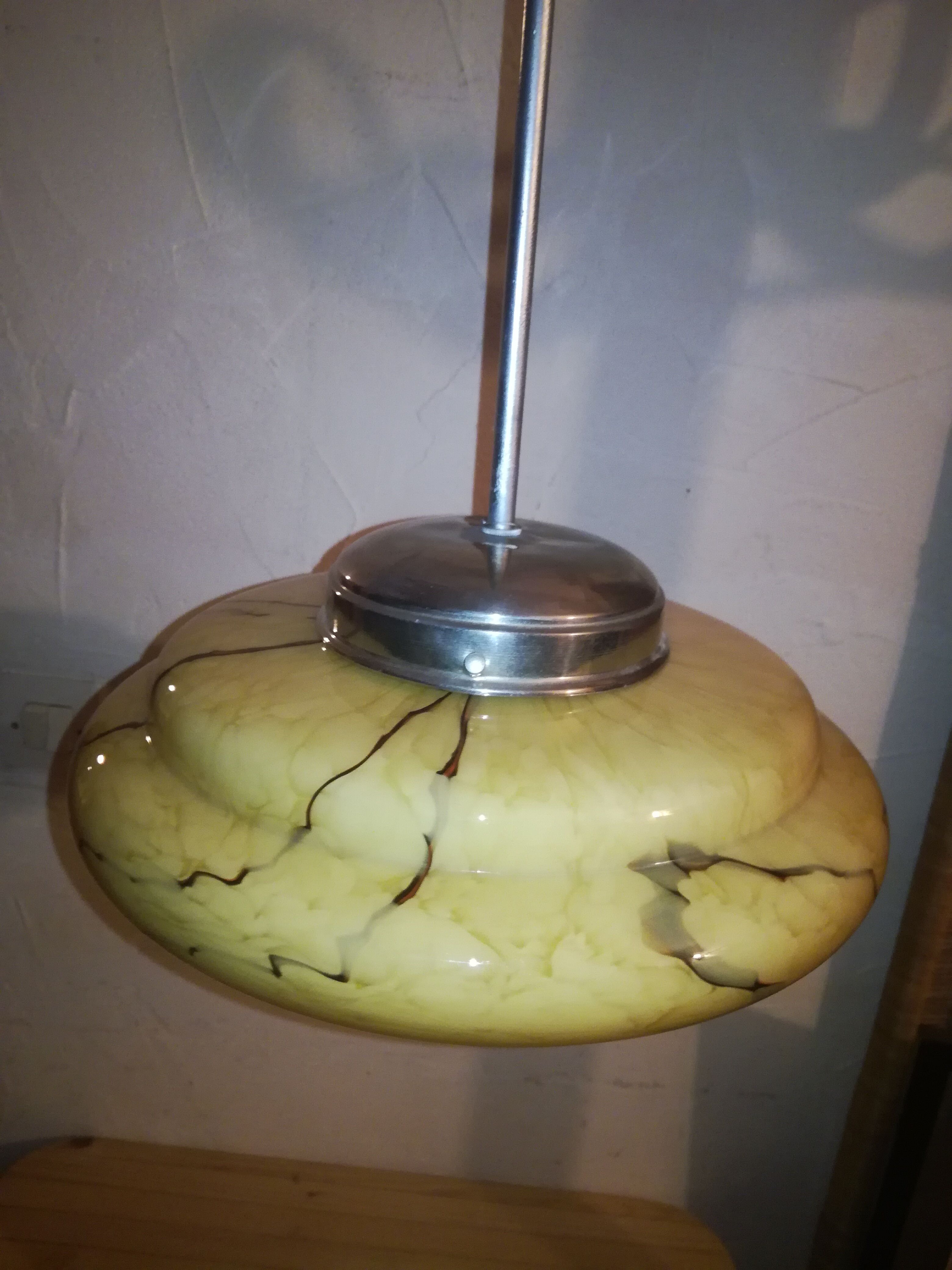 Suspension, glass paste, 50s