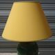 Ceramic lamp L. Drimmer with vase and matching plate.