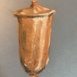 Signed painting Pastel terracotta "the terracotta jar" indigo paper