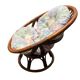 Rotating rattan armchair