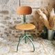 Ancienne chaise d’atelier réglable, Vintage industriel