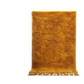 Tapis berbère beni ouraine avec spécial couleur (jaune moutarde) 1,5/2,5 m