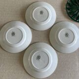 4 ironstone plates.