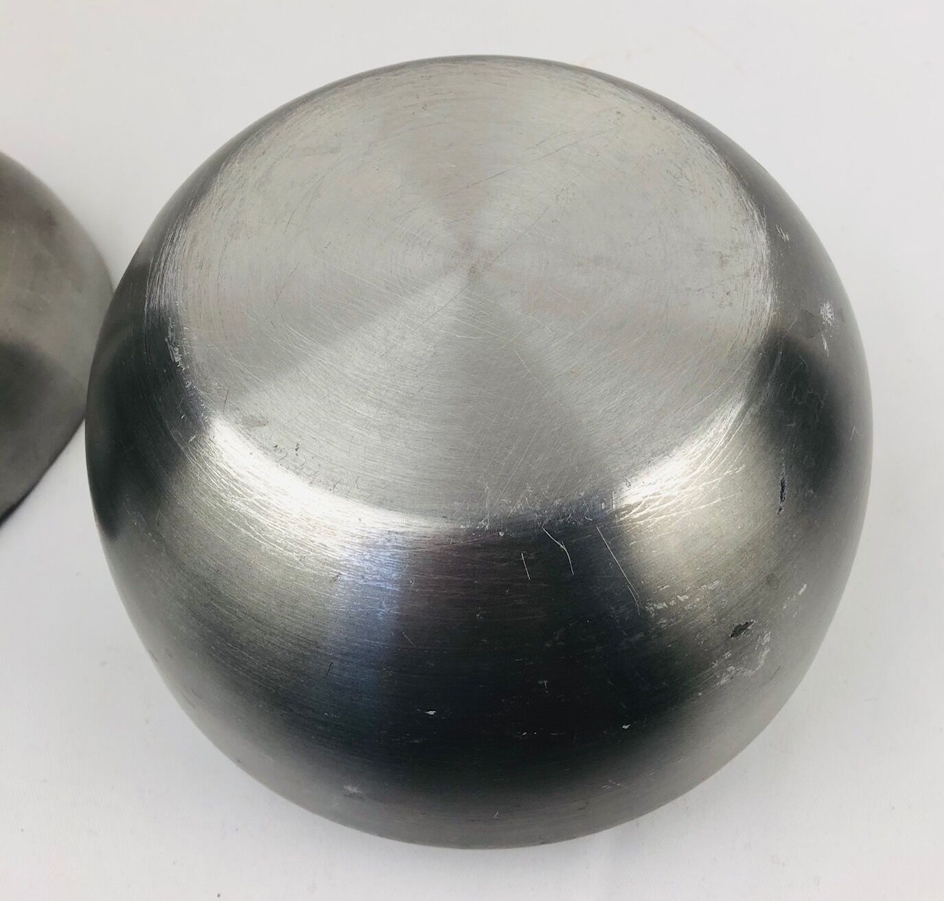 1970s ice bucket, brushed steel