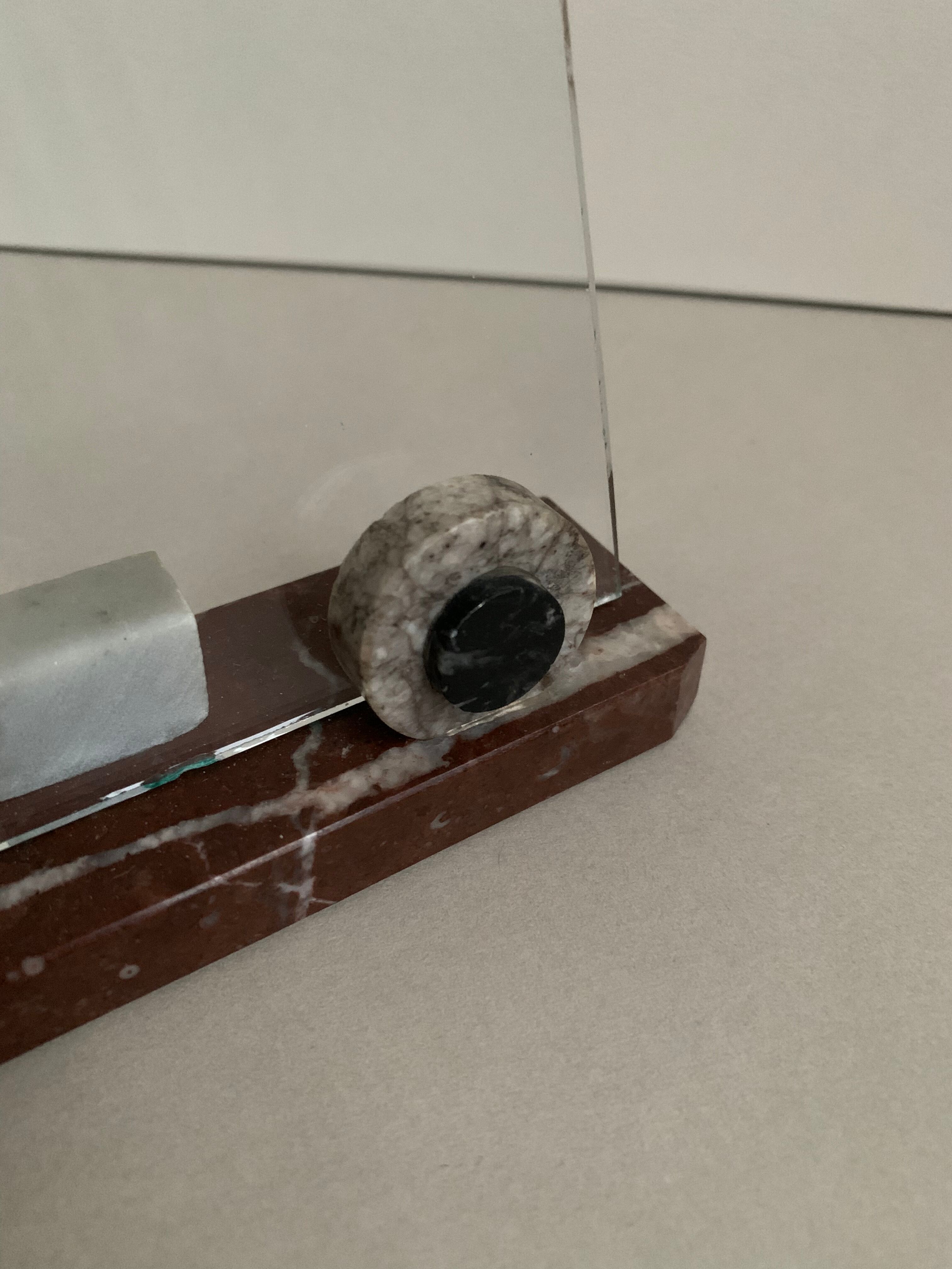 Photo holder in marble old 30s