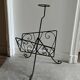 Vintage wrought iron magazine rack