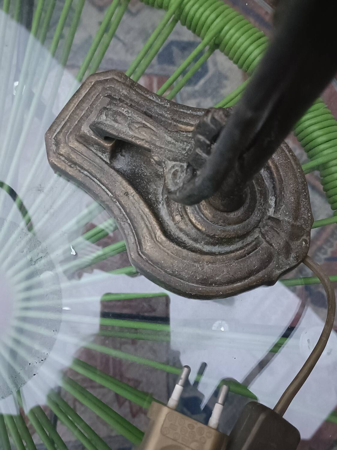 Art Deco gooseneck lamp