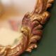 Gilded plaster wall mirror, Rococo style, mid-20th century