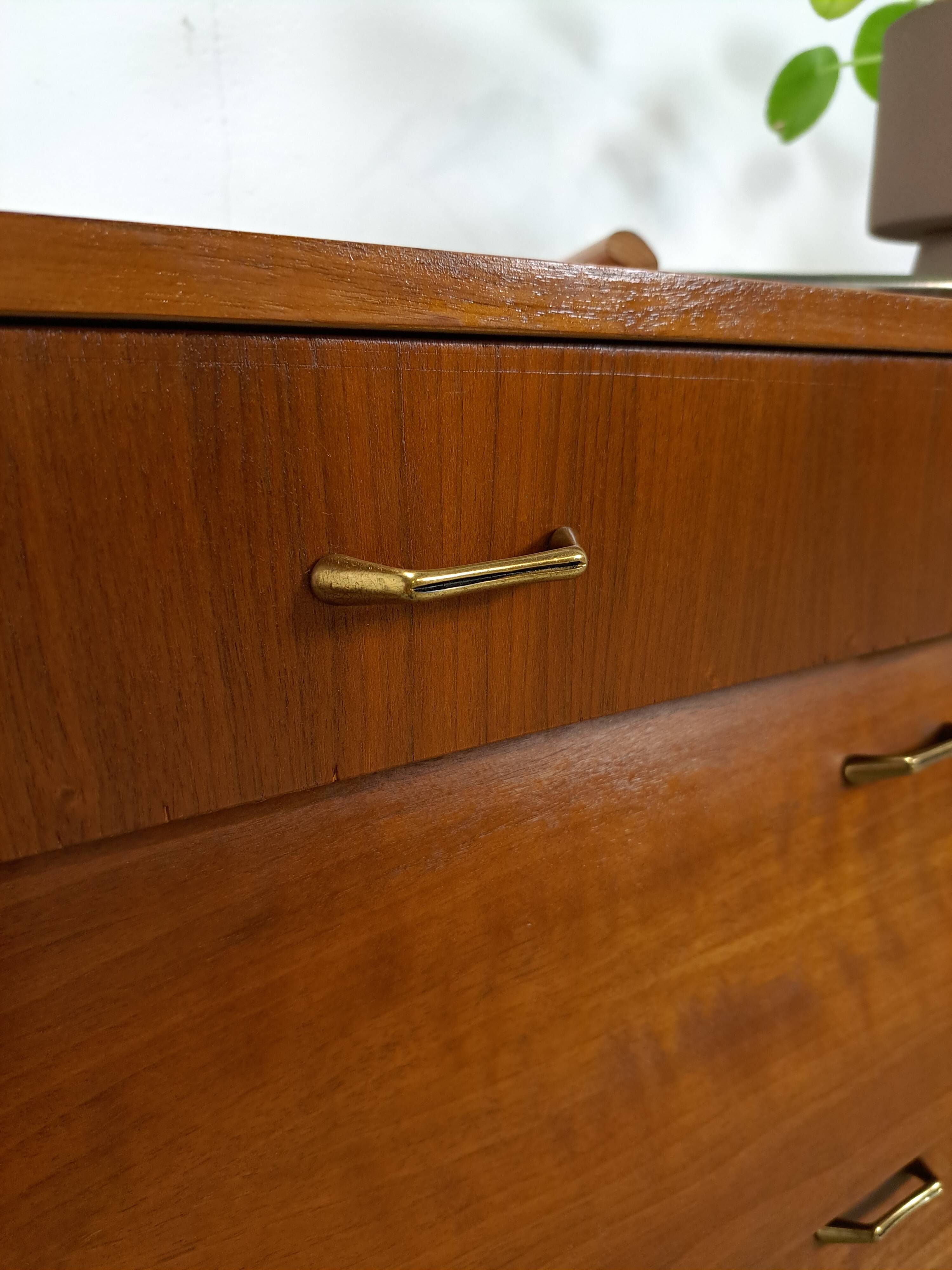 Fineer schoenenkast met lades