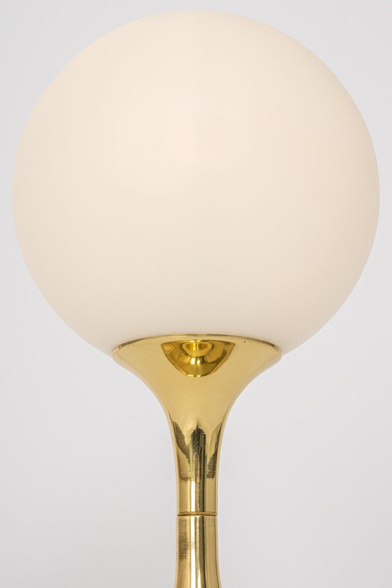 Brass table lamp by Max Bill for Temde Switzerland 1960s