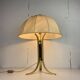 Large ( 65 cm ) midcentury brass space age mushroom table lamp, 1960s