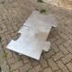 Pair of uniquely designed handmade puzzle coffee tables