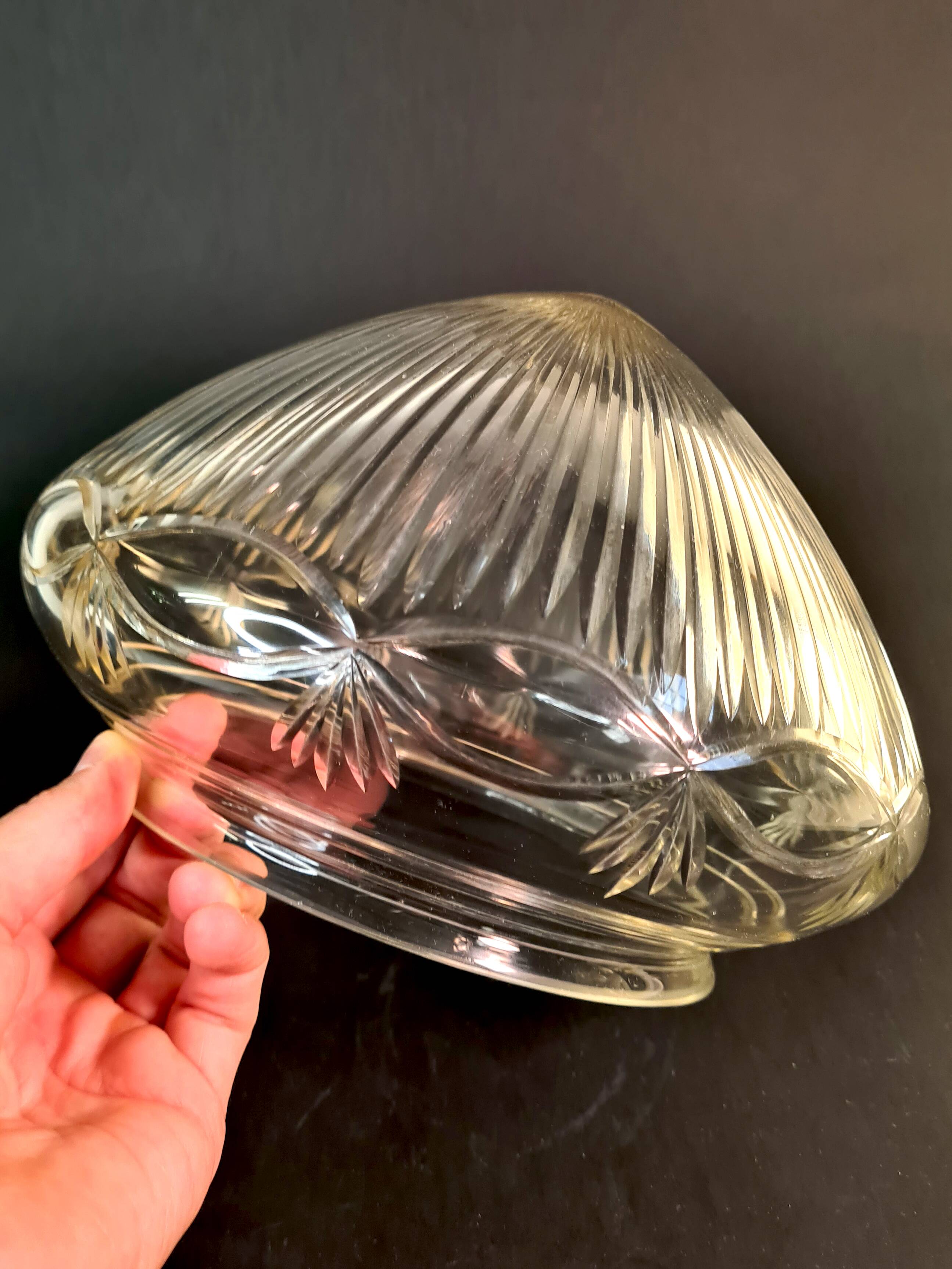 Lustre majestueux en laiton & cristal taillé – Fin XIXe