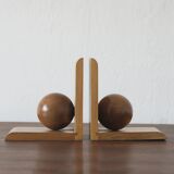 Mid-Century Modern Wooden Bookends, 1950s, Set of 2