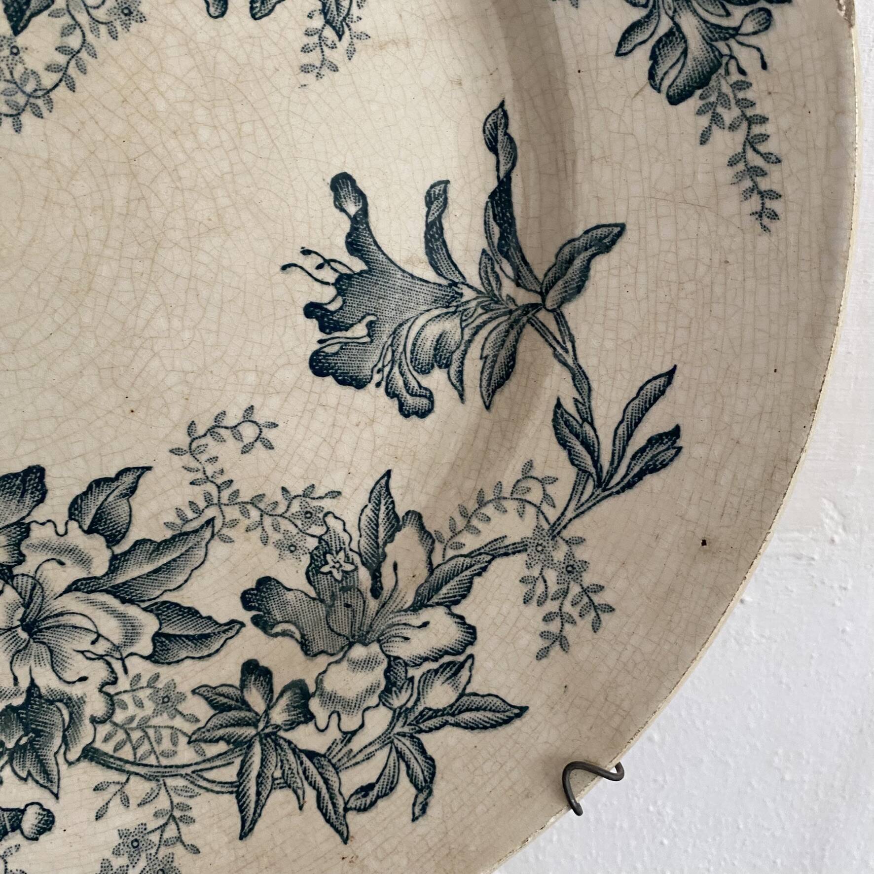 Ironstone plate "Floreal" 29.5 cm