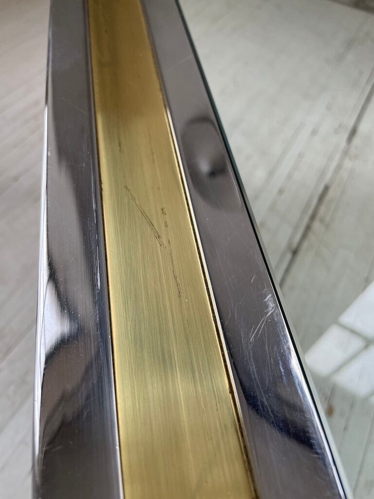 Brass chrome coffee table