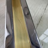 Table basse chrome laiton