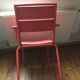 5 fauteuils de jardin en metal