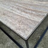 Mahaut coffee table with grey travertine top AMPM, large designer piece.