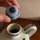 Delftware vase hand-painted – windmill decoration and f