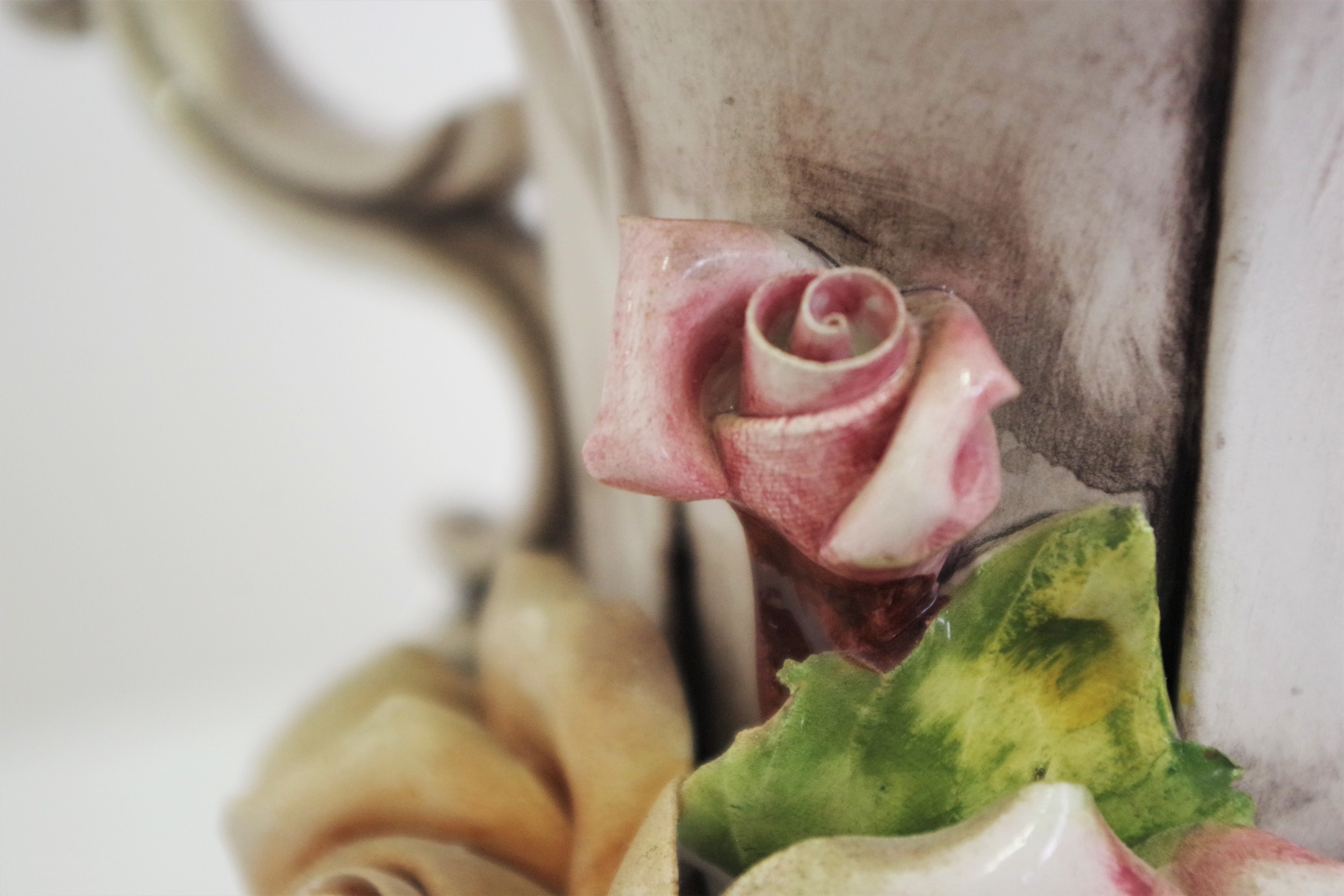 Capodimonte floral jug, 1940