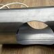 Large pair of Space Age / UFO design lamps in chrome steel – sculpture l