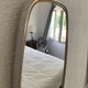 Vintage mirror 1960 asymmetrical mirror - 46 x 24 cm