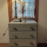 Commode bois patinée