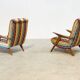 1970's Italian lounge chairs with a funky twist