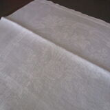Old damask tablecloth