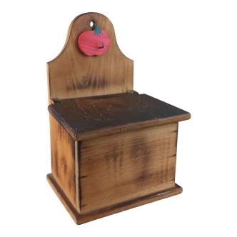 Wooden salt or match box
