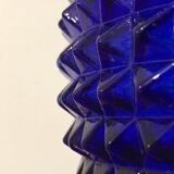 Empoli carafe cobalt blue diamond point