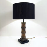 Lampe en bambou sculpté