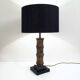 Lampe en bambou sculpté