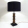 Lampe en bambou sculpté