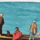 Orientalizing oil painting on panel 29.5 x 22 cm