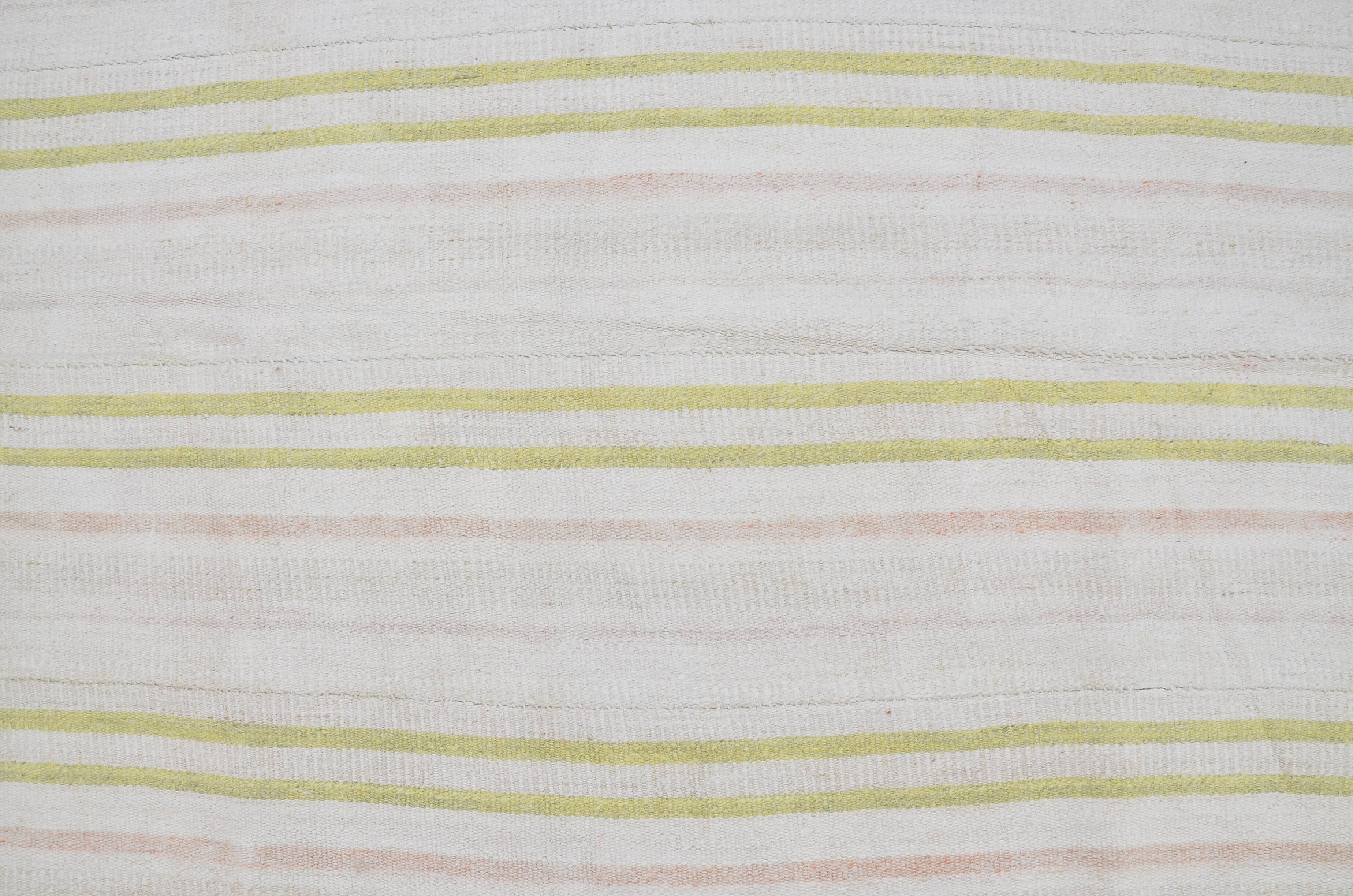 Antique Colorful Oushak Hemp Kilim Rug sku 3674