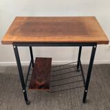 Table side on wheels from the 60s