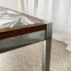 XL Midcentury modern coffee table in metal, rosewood and Arabescato marble, Italy, 1970.